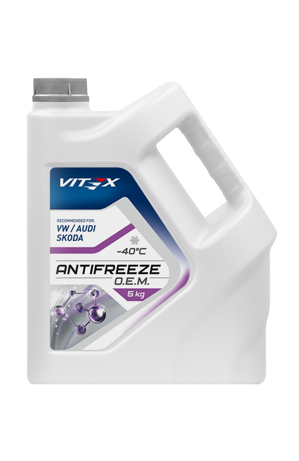 Жидкость охлаждающая низкозамерзающая Antifreeze Vitex O.E.M. for VW Audi Skoda -40 5 кг