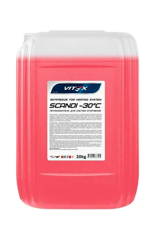 Антифриз для системы отопления Vitex Scandi -30°С (красный) 20 кг