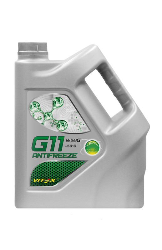 Жидкость охлаждающая низкозамерзающая Antifreeze Vitex Ultra G11-50 Green 5 кг