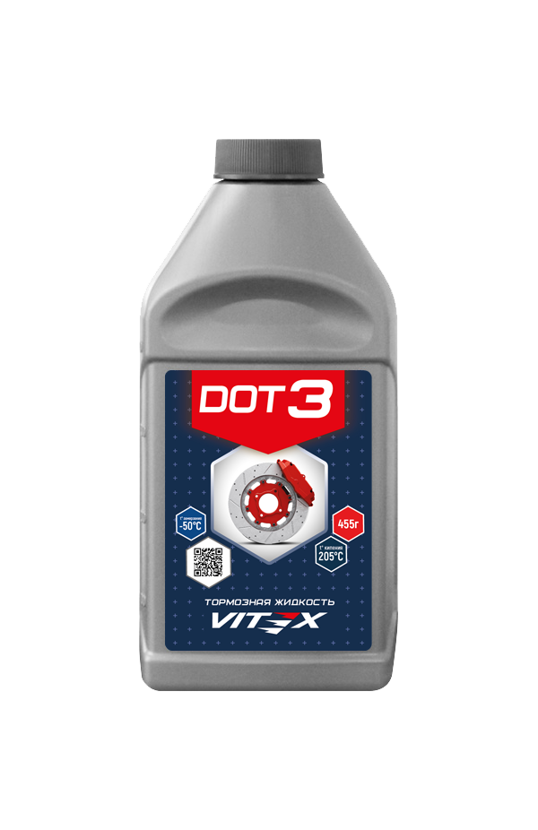 Тормозная жидкость VITEX — ассортимент DOT-3 и DOT-4