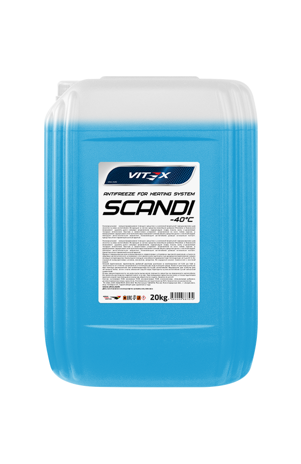 Антифриз для системы отопления Vitex Scandi -40°С (синий) 20 кг