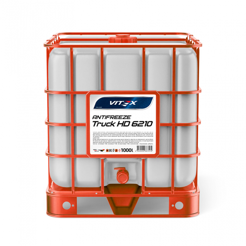 Жидкость охлаждающая низкозамерзающая Антифриз Vitex Truck HD 6210 1000 л