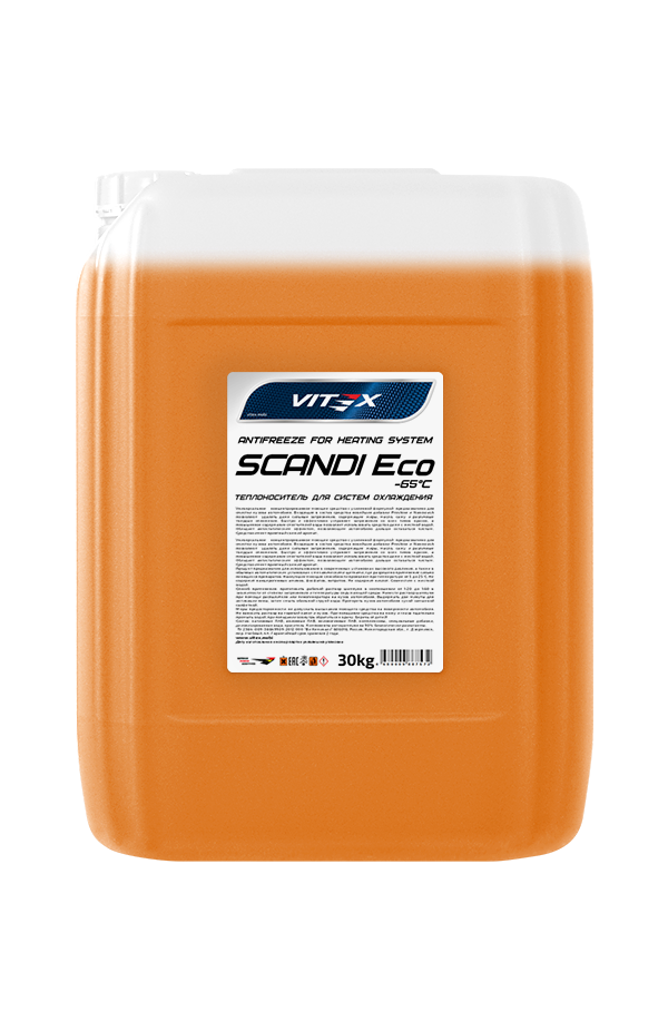 Антифриз для системы отопления Vitex Scandi ECO -30°С (оранжевый) 30 кг