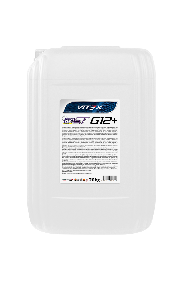 Жидкость охлаждающая низкозамерзающая Antifreeze Vitex G12+ EURO ST standart 20 кг