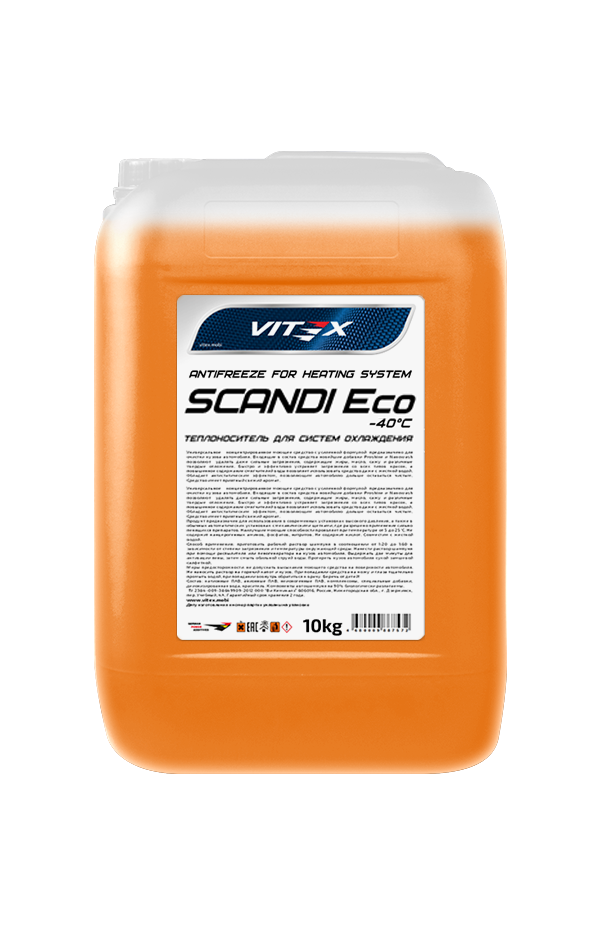 Антифриз для системы отопления Vitex Scandi ECO -30°С (оранжевый) 10 кг