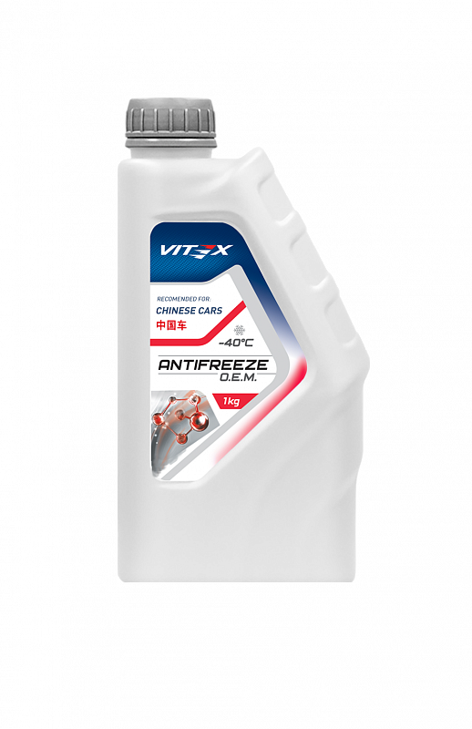 Жидкость охлаждающая низкозамерзающая Antifreeze Vitex O.E.M. for Chinese cars -40 1 кг